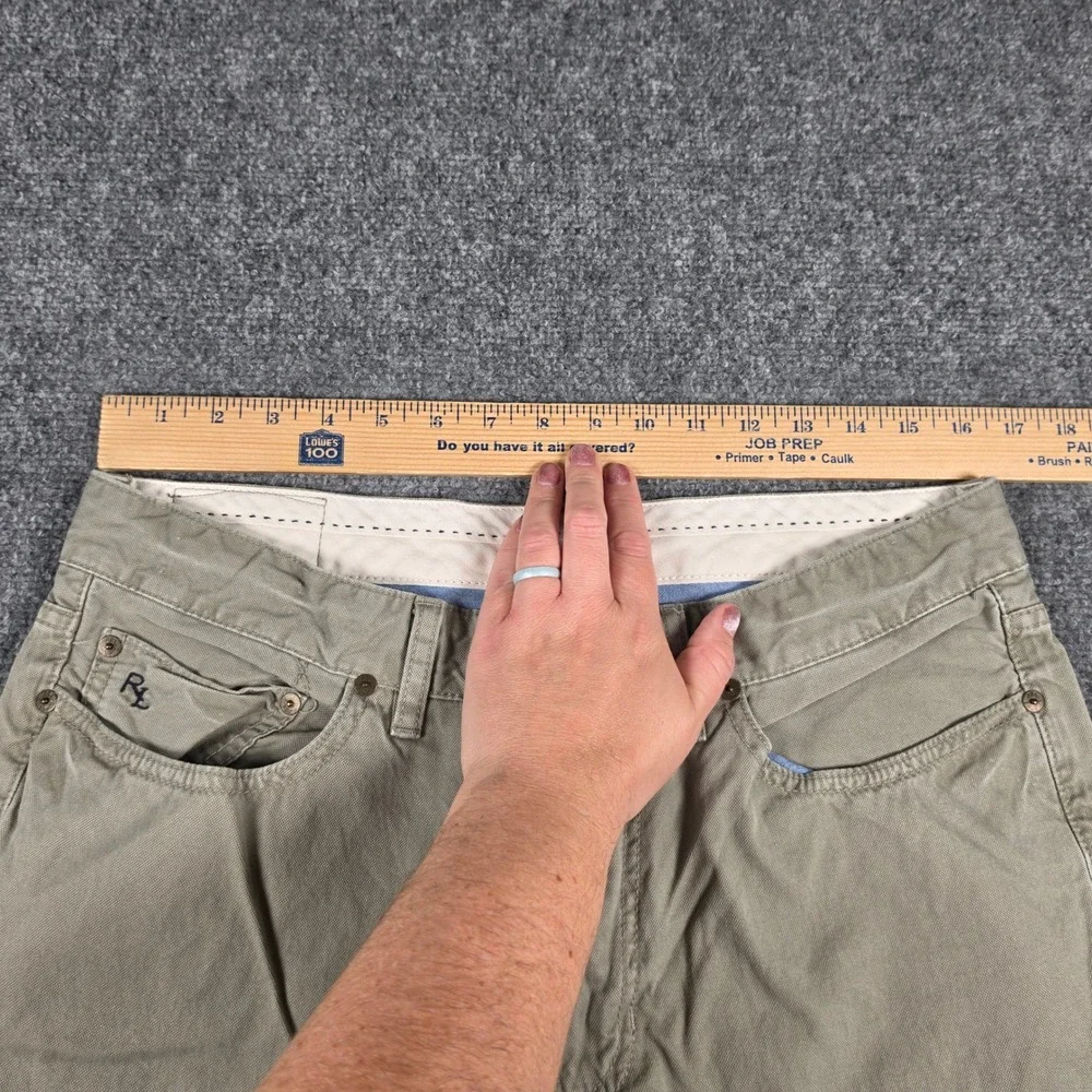 Polo Ralph Lauren Pants Mens‎ Fit 34/27 Tan/Green 34/34 Dungarees Straight Leg